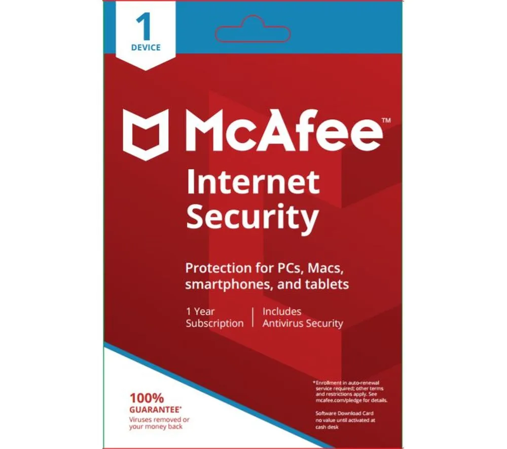 McAfee Internet Security 1 Device 1 Year