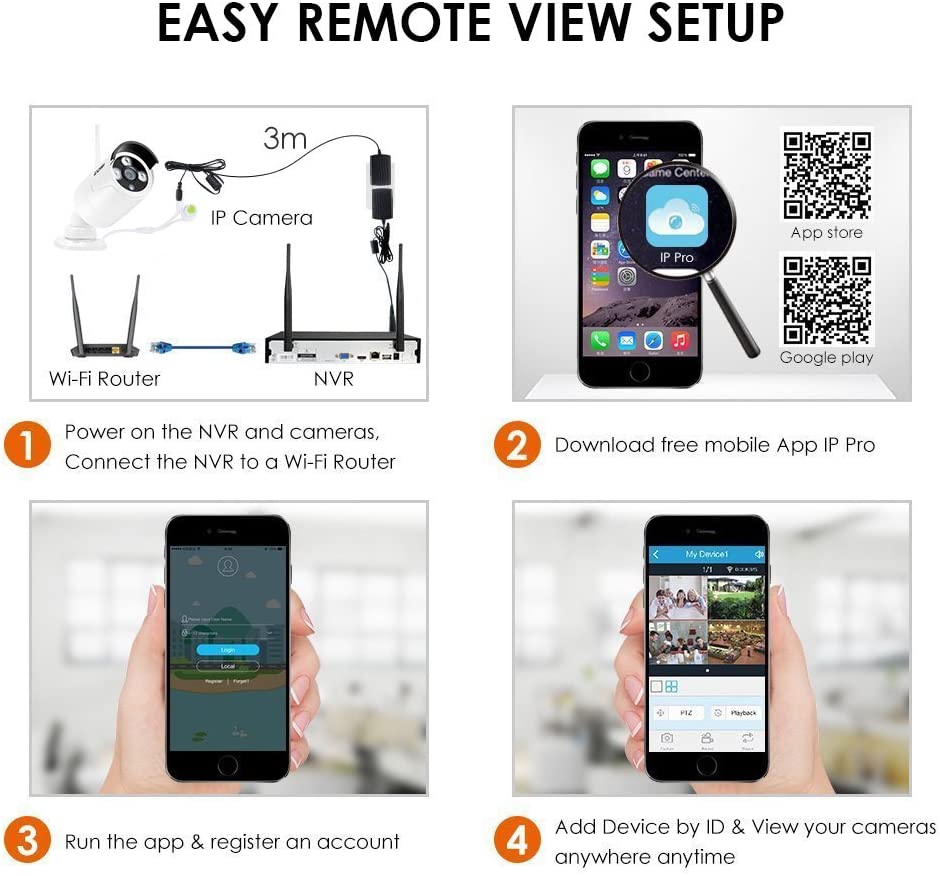 ZOSI Wireless Security Cameras System - alternate view