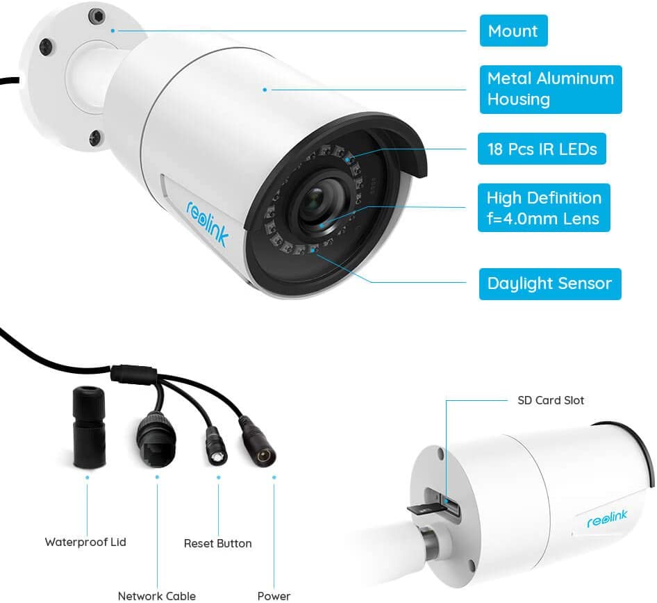 Reolink 5MP PoE Home Security Camera System - alternate view