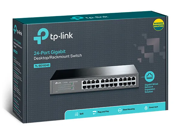 TP-Link TL-SF1024D 24-port 10/100Mbps Desktop/Rackmount Switch - alternate view