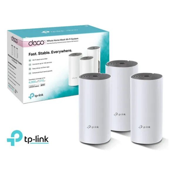 TP-Link Deco E4(3-pack) AC1200 Whole Home Mesh Wi-Fi System - alternate view