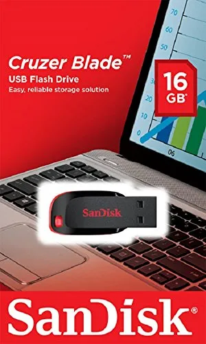 SanDisk 16GB Cruzer Blade USB Flash Drive