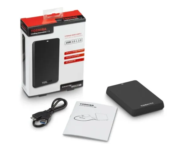 Toshiba Canvio Basics 1TB Portable Hard Drive - alternate view
